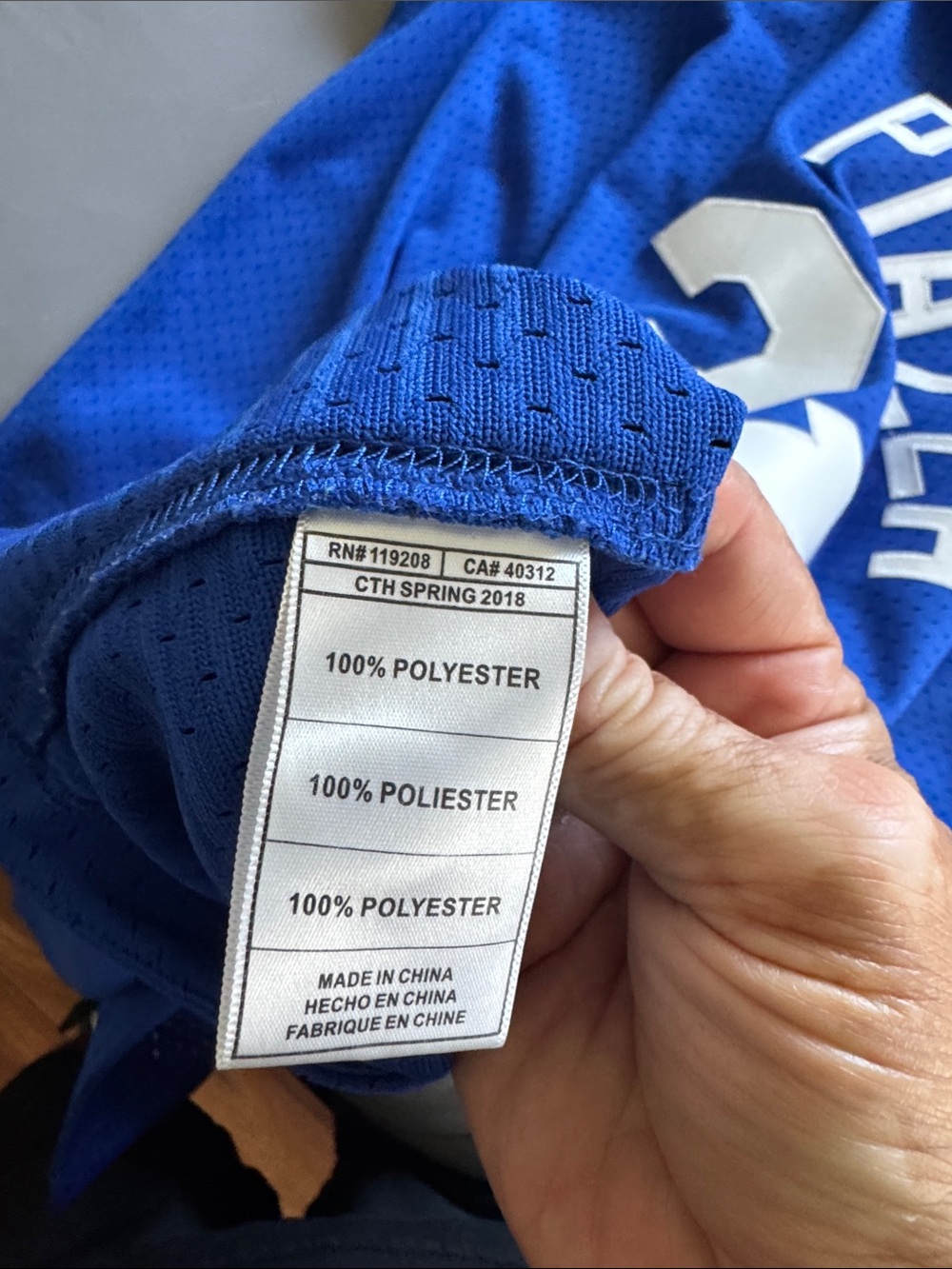 Mitchell & Ness Blue Dodgers Mike Piazza Jersey 31 - Picture 7 of 7